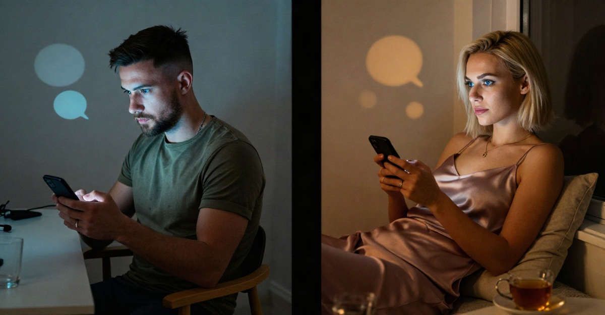 Supporting illustration for difference between male and female perceptions of virtual sex