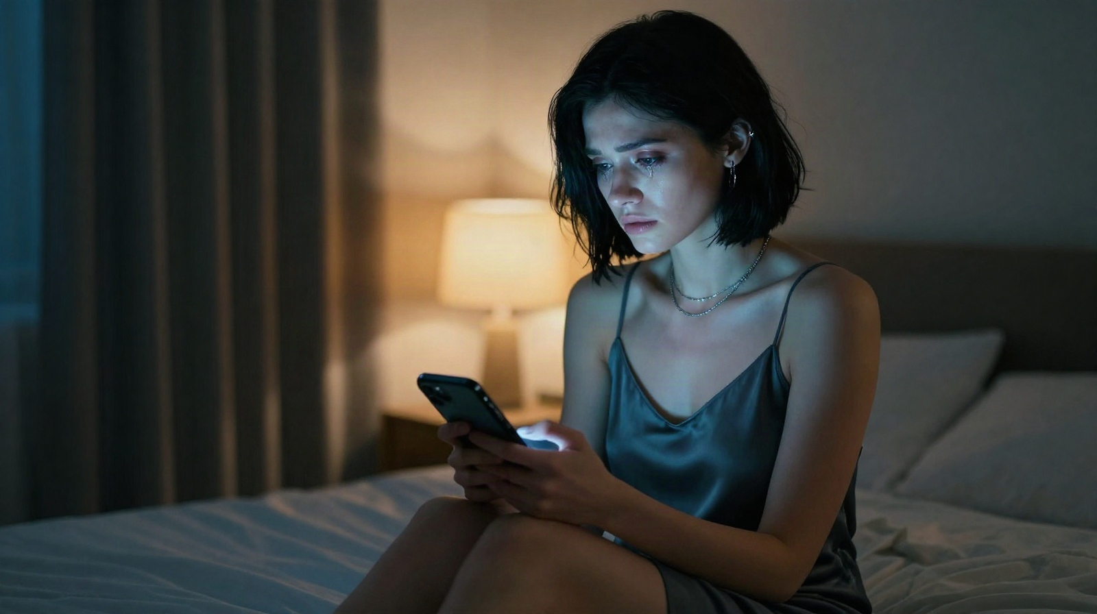 Illustration accompanying the guide to how to cope with a breakup after a virtual relationship